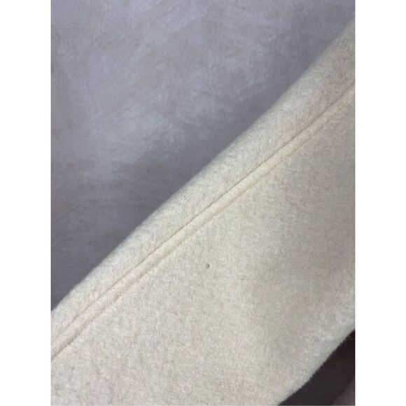 Geiger 100% Cream Wool Coat Medium Small - READ - Picture 9 of 10